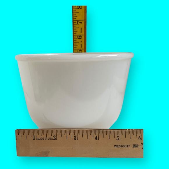Vintage White Glass Glasbake Made for Sunbeam Mixing Bowl 20 CJ - Picture 6 of 8